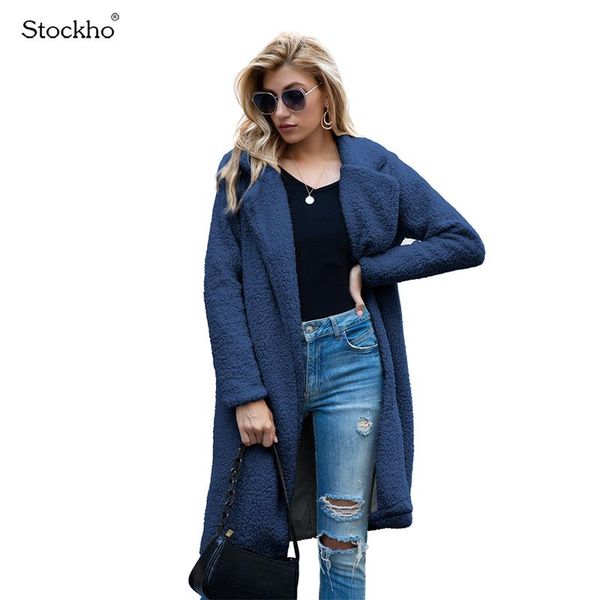 women's wool & blends autumn winter lamb coat fashionable double-sided fleece windbreaker warm casual double-breasted jacket, Black
women's wool & blends autumn winter lamb coat fashionable double-sided fleece windbreaker warm casual double-breasted jacket, Black