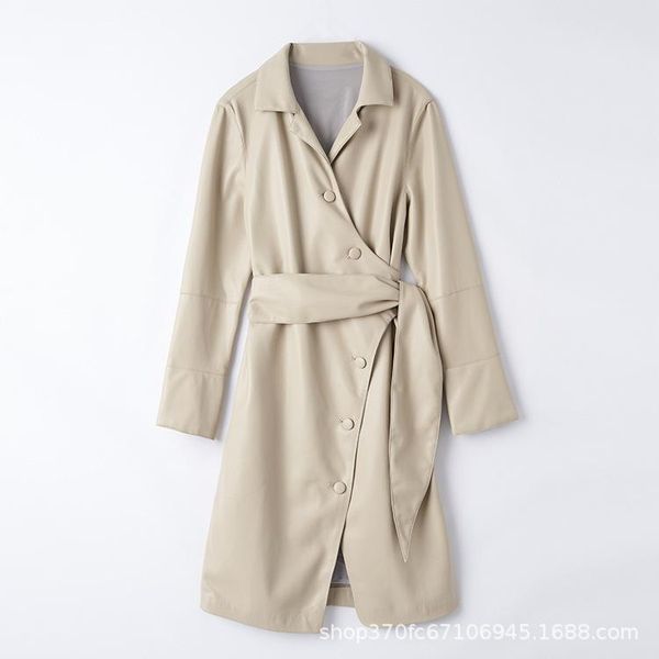grain leather series long-sleeved dress woman wrapped in three color spot casual dresses, Black;gray
grain leather series long-sleeved dress woman wrapped in three color spot casual dresses, Black;gray