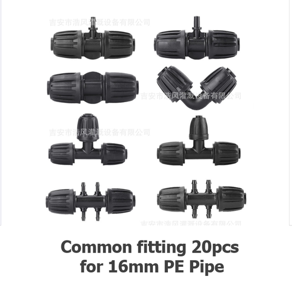 watering equipments 16mm pe hose joint 20pcs / fitting garden irrigation automatic sprinkler water connector barb tee elbow plug pipe
watering equipments 16mm pe hose joint 20pcs / fitting garden irrigation automatic sprinkler water connector barb tee elbow plug pipe