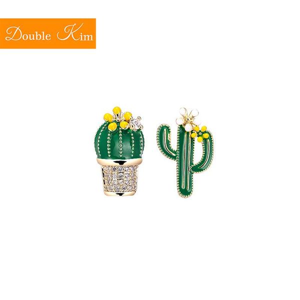 green cactus asymmetry earrings alloy material inlaid zircon prevent allergy fashion trendy women jewelry gift stud, Golden;silver
green cactus asymmetry earrings alloy material inlaid zircon prevent allergy fashion trendy women jewelry gift stud, Golden;silver