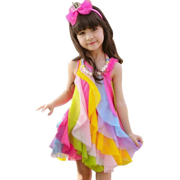 girl's dresses dress for girls rainbow striped girl 2021 summer children casual style costume 6 8 10 12 14, Red;yellow
girl's dresses dress for girls rainbow striped girl 2021 summer children casual style costume 6 8 10 12 14, Red;yellow
