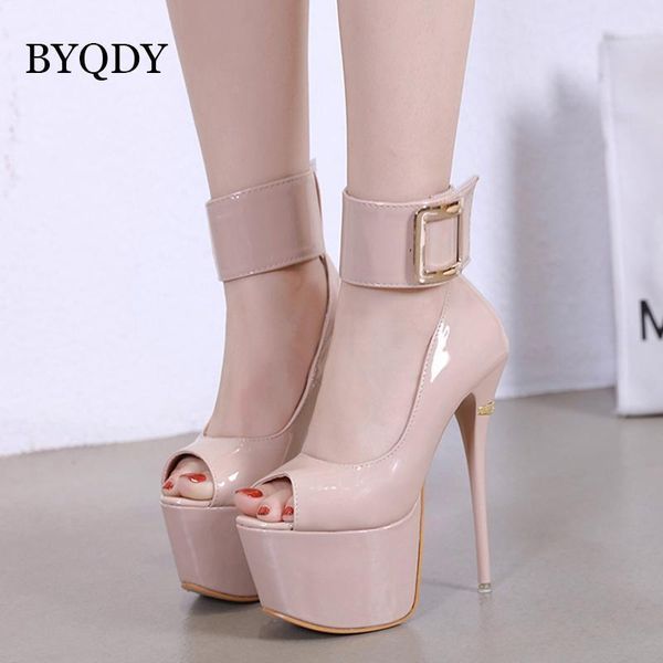 sandals byqdy european high platform summer woman shoes buckle strap shallow mouth thin heels ladies1, Black
sandals byqdy european high platform summer woman shoes buckle strap shallow mouth thin heels ladies1, Black