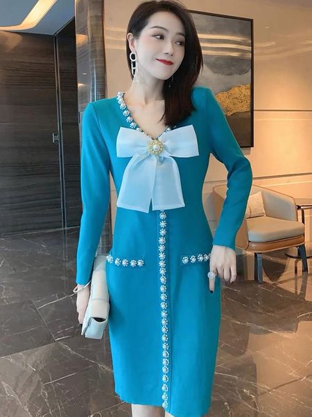 casual dresses women elegant beading pearls knitted mini dress solid v neck long sleeve mesh big bow party night pullover sweater vestidos, Black;gray
casual dresses women elegant beading pearls knitted mini dress solid v neck long sleeve mesh big bow party night pullover sweater vestidos, Black;gray
