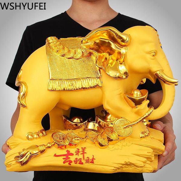 decorative objects & figurines chinese style golden lucky elephant animal resin statue home study office ornaments housewarming christmas gi
decorative objects & figurines chinese style golden lucky elephant animal resin statue home study office ornaments housewarming christmas gi