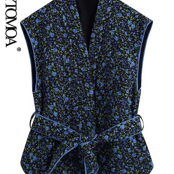kpytomoa women fashion with belt floral print thin padded waistcoat vintage v neck sleeveless female outerwear chic veste 211109, Black;white
kpytomoa women fashion with belt floral print thin padded waistcoat vintage v neck sleeveless female outerwear chic veste 211109, Black;white