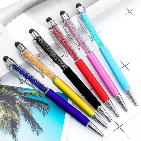 pc diamond crystal ballpoint pens capacitive stylus pen 2 in 1 metal touch ballpen stationery gift office supplies, Blue;orange
pc diamond crystal ballpoint pens capacitive stylus pen 2 in 1 metal touch ballpen stationery gift office supplies, Blue;orange