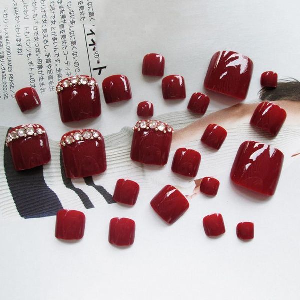 pcs wine red color false nails diy fake feet natural decoration tips french style soft artificial oval1, Red;gold
pcs wine red color false nails diy fake feet natural decoration tips french style soft artificial oval1, Red;gold