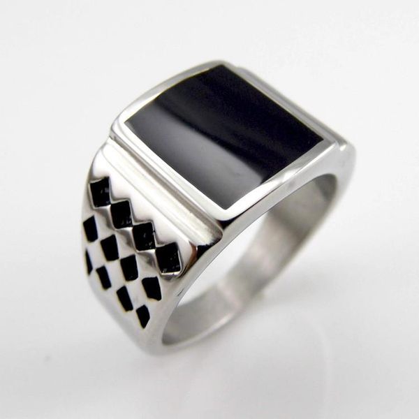 cluster rings n cool men's jewelry chunky stainless steel black enamel punk ring for men, Golden;silver
cluster rings n cool men's jewelry chunky stainless steel black enamel punk ring for men, Golden;silver