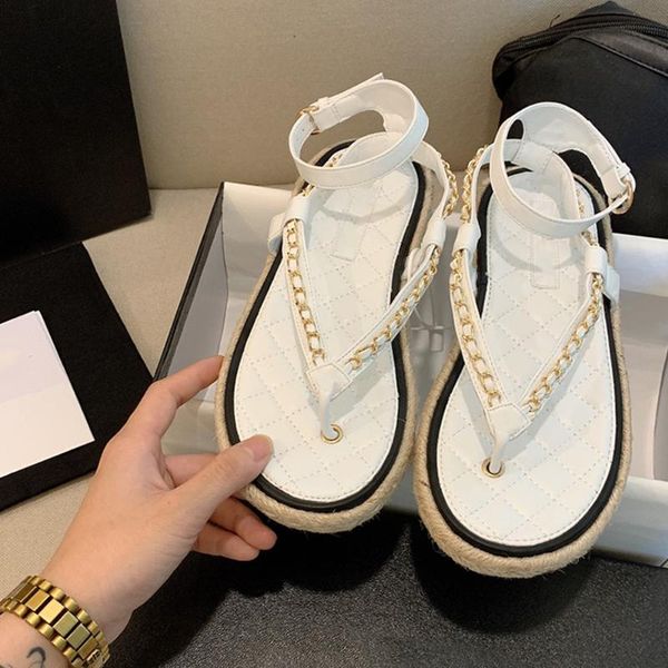 sandals 2021 women with golden chain straw shoes soft anti slip sole fisherman, Black
sandals 2021 women with golden chain straw shoes soft anti slip sole fisherman, Black