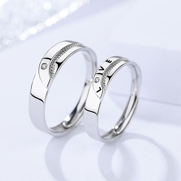 cluster rings genuine s925 sterling silver couple ring retro adjustable creative zircon japanese and korean version open, Golden;silver
cluster rings genuine s925 sterling silver couple ring retro adjustable creative zircon japanese and korean version open, Golden;silver