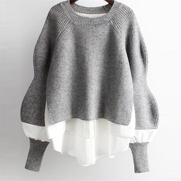 women's sweaters trico engage patchwork female helmet lantern long sleeve drop korean lung winter oversized u4vl, White;black
women's sweaters trico engage patchwork female helmet lantern long sleeve drop korean lung winter oversized u4vl, White;black