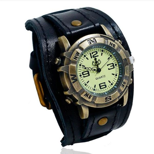 wristwatches quartz watches for men luxury big leather strap military sport watch casual analog clock male wristwatch relogio masculino, Slivery;brown
wristwatches quartz watches for men luxury big leather strap military sport watch casual analog clock male wristwatch relogio masculino, Slivery;brown