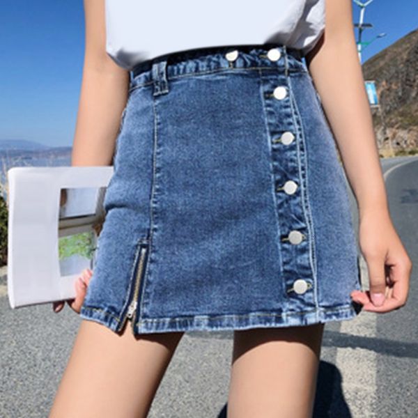 skirts summer denim women spring zipper side buttons high waist women's mini black blue saias jeans a line rscn
skirts summer denim women spring zipper side buttons high waist women's mini black blue saias jeans a line rscn