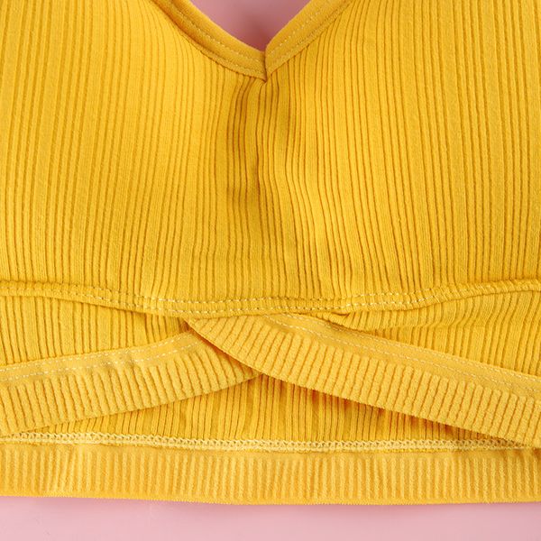 u-shaped back beautiful wireless bra adjusted padded female bralette casual comfortable tank young lingerie, Black;white
u-shaped back beautiful wireless bra adjusted padded female bralette casual comfortable tank young lingerie, Black;white