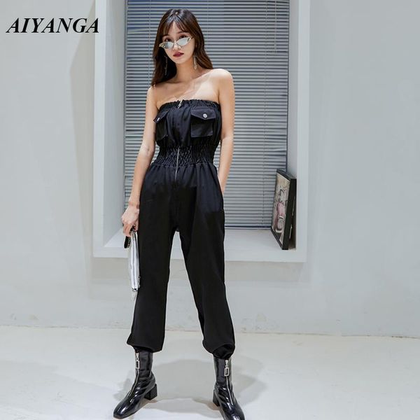women's jumpsuits & rompers 2021 punk fashion summer women zip up off shoulder jumpsuit clubwear overalls for slash neck ankle length t, Black;white
women's jumpsuits & rompers 2021 punk fashion summer women zip up off shoulder jumpsuit clubwear overalls for slash neck ankle length t, Black;white