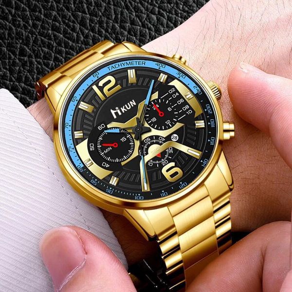 wristwatches men watch fashion luxury calendar steel strap military quartz sports watches gift for relogio masculino, Slivery;brown
wristwatches men watch fashion luxury calendar steel strap military quartz sports watches gift for relogio masculino, Slivery;brown
