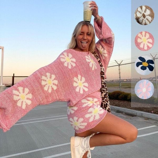 women's tracksuits knitted floral women tracksuit 2 piece sets flare sleeve one shoulder sweater crop shorts pants bodycon causal outf, Gray
women's tracksuits knitted floral women tracksuit 2 piece sets flare sleeve one shoulder sweater crop shorts pants bodycon causal outf, Gray
