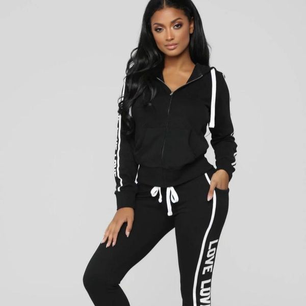 two piece dress women sports casual suit knitted tracksuit set spring autumn outfits long sleeve letter print sweat suits, White
two piece dress women sports casual suit knitted tracksuit set spring autumn outfits long sleeve letter print sweat suits, White