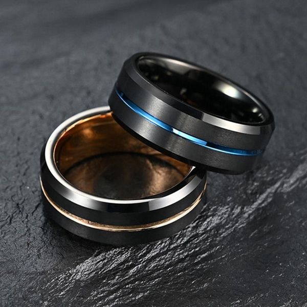 wedding rings tungsten for men black rose gold color fashion jewelry anniversary christmas gift 8mm, Slivery;golden
wedding rings tungsten for men black rose gold color fashion jewelry anniversary christmas gift 8mm, Slivery;golden