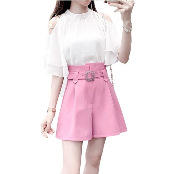 women's tracksuits 2021 elegant chiffon shirt shorts 2 piece set women butterfly sleeve strapless white blouse wide leg pants ol suits, Gray
women's tracksuits 2021 elegant chiffon shirt shorts 2 piece set women butterfly sleeve strapless white blouse wide leg pants ol suits, Gray