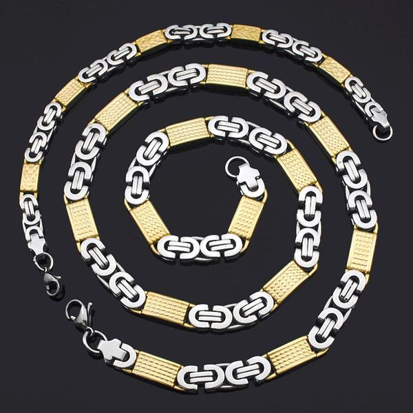 earrings & necklace atgo men womens 8mm stainless steel jewelry sets byzantine bracelets set party gifts bjs002, Silver
earrings & necklace atgo men womens 8mm stainless steel jewelry sets byzantine bracelets set party gifts bjs002, Silver