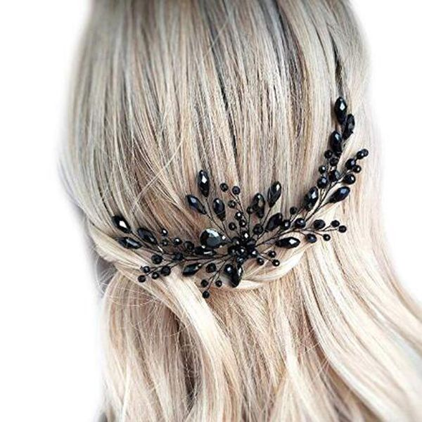 Black Wedding Hair Pins Crystal Decorative Halloween Vine Bobby Pin Clip Women Bun Bridal Accessories for Brides and Bridesmaids
Black Wedding Hair Pins Crystal Decorative Halloween Vine Bobby Pin Clip Women Bun Bridal Accessories for Brides and Bridesmaids
