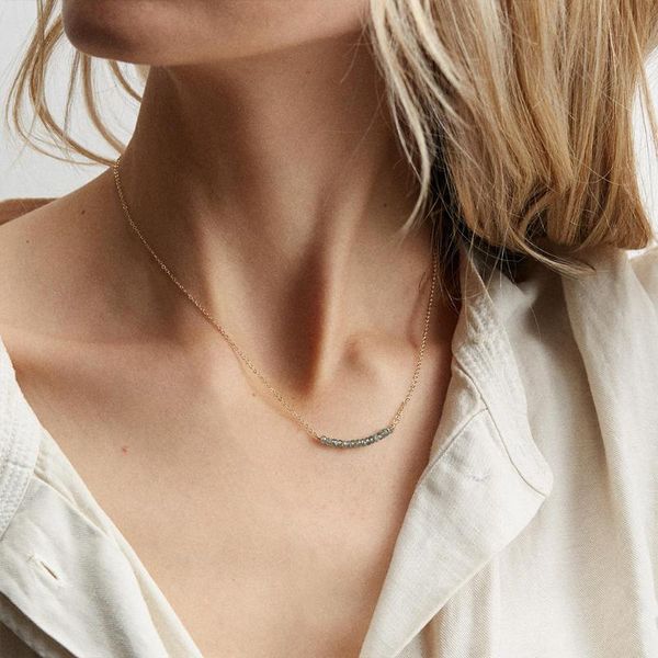 ladies layered necklace jewelry crystal pendant chokers necklaces fashion stainless steel for women, Silver
ladies layered necklace jewelry crystal pendant chokers necklaces fashion stainless steel for women, Silver