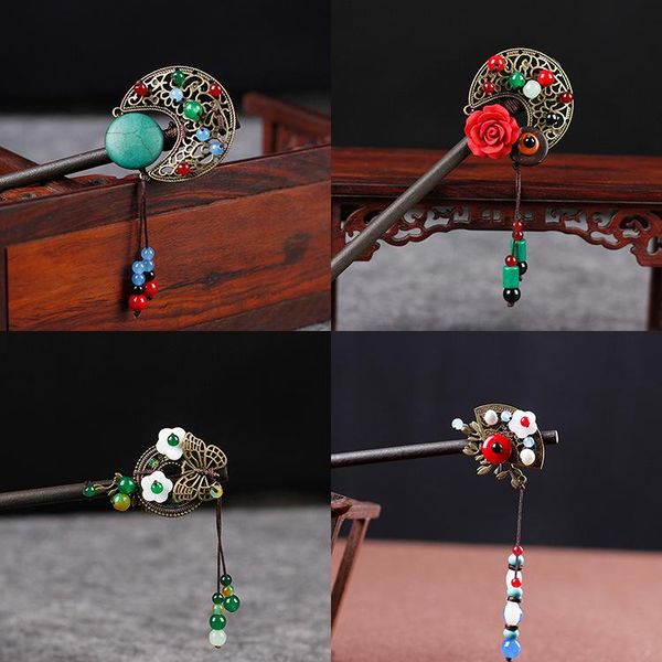 hair clips & barrettes vintage chinese ancient flower costume wood metal stone beads hairpin for women hanfu accessory pin sticks, Golden;silver
hair clips & barrettes vintage chinese ancient flower costume wood metal stone beads hairpin for women hanfu accessory pin sticks, Golden;silver
