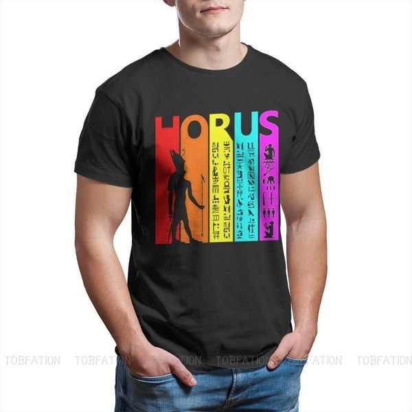 men's t-shirts summer egyptian god horus t-shirt cotton mythology ancient gods atum osiris oversized casual men streetwear, White;black
men's t-shirts summer egyptian god horus t-shirt cotton mythology ancient gods atum osiris oversized casual men streetwear, White;black