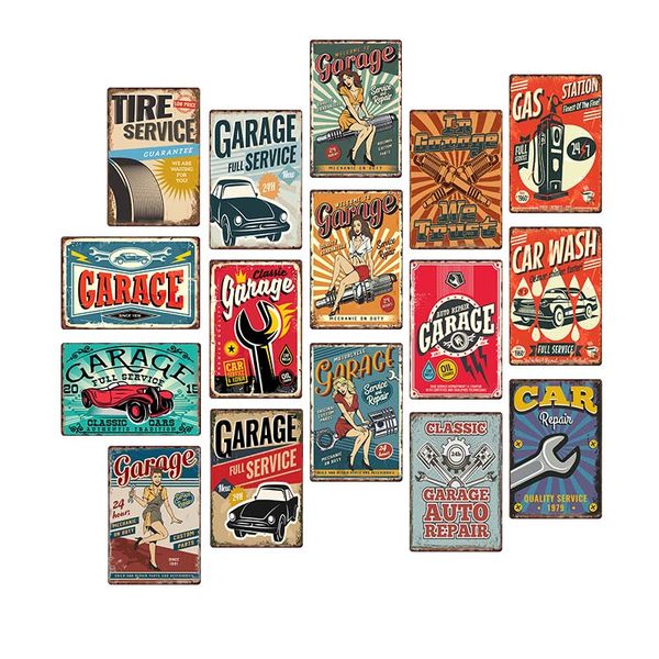 garage full service vintage metal signs car garage retro poster bar wall decor plaque painting art 20x30 cm
garage full service vintage metal signs car garage retro poster bar wall decor plaque painting art 20x30 cm