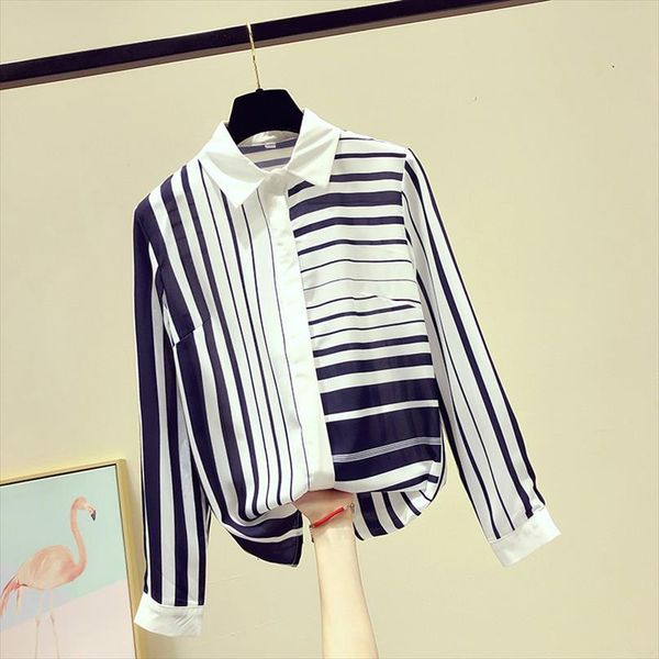 spring autumn striped office womens shirts long sleeve small fashion thin chiffon women blouses gd236, White
spring autumn striped office womens shirts long sleeve small fashion thin chiffon women blouses gd236, White