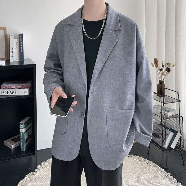 men's suits & blazers autumn winter solid color blazer men korean style loose v-neck suit jacket long sleeve business casual, White;black
men's suits & blazers autumn winter solid color blazer men korean style loose v-neck suit jacket long sleeve business casual, White;black