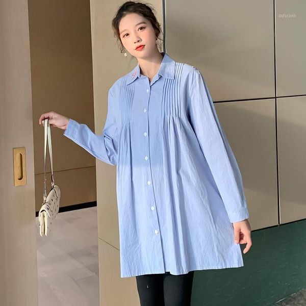 real s ~ 2021 spring maternity mid long shirt dress korean fashion mom 0911 men's casual shirts, White;black
real s ~ 2021 spring maternity mid long shirt dress korean fashion mom 0911 men's casual shirts, White;black