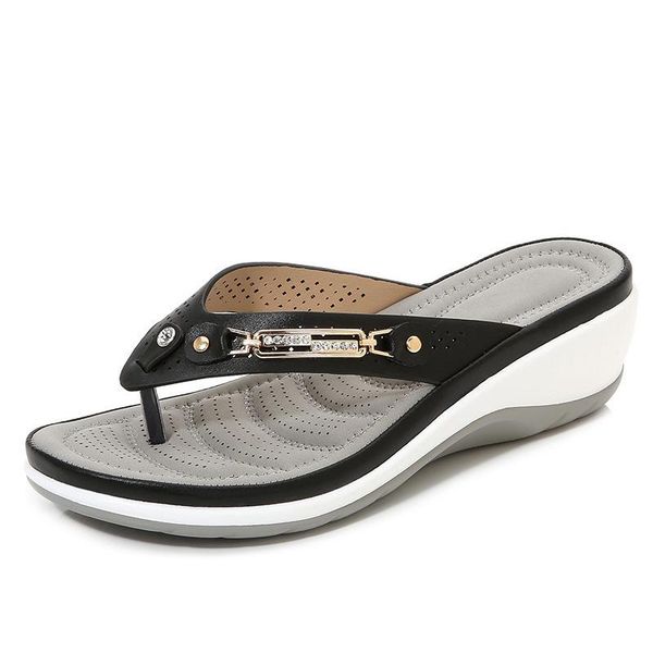women flip flop beach clip toe slides 2021 summer slippers platform wedges woman casual sandals plus size comfort female, Black
women flip flop beach clip toe slides 2021 summer slippers platform wedges woman casual sandals plus size comfort female, Black