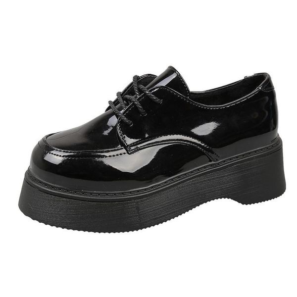 dress shoes black small leather women 2021 spring wild lace-up british style women's casual platform retro girl's
dress shoes black small leather women 2021 spring wild lace-up british style women's casual platform retro girl's