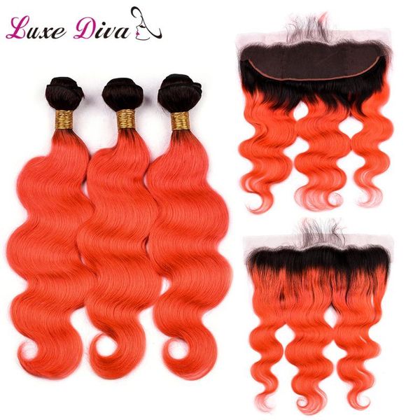 human hair bulks luxediva pre-colored ombre t1b/orange red weaves bundles with frontal closure brazilian body wave and, Black
human hair bulks luxediva pre-colored ombre t1b/orange red weaves bundles with frontal closure brazilian body wave and, Black