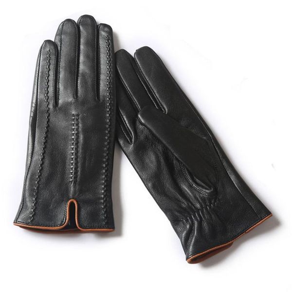 five fingers gloves women sheepskin leather winter warm plus velvet spring autumn driving 5-sp04, Blue;gray
five fingers gloves women sheepskin leather winter warm plus velvet spring autumn driving 5-sp04, Blue;gray