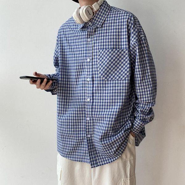 men's casual shirts legible 2021 plaid men long sleeve shirt male hawaiian beach fashion man, White;black
men's casual shirts legible 2021 plaid men long sleeve shirt male hawaiian beach fashion man, White;black