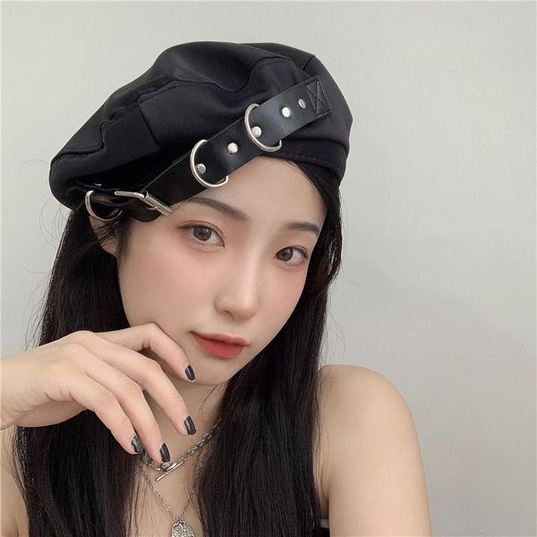 berets cool everyday fashionable net red design beret women's retro elegant breathable black painter's hat, Blue;gray
berets cool everyday fashionable net red design beret women's retro elegant breathable black painter's hat, Blue;gray