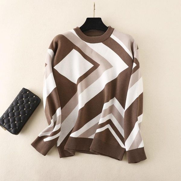 women's sweaters hlbcbg color block sweater o neck jaquard knit pullover geomatric patern women autumn winter clothing outfits femme, White;black
women's sweaters hlbcbg color block sweater o neck jaquard knit pullover geomatric patern women autumn winter clothing outfits femme, White;black