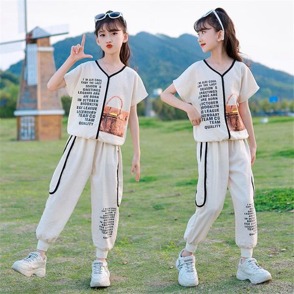 clothing sets tracksuit for girls summer girl letter outfit suit kids clothes teenage children clothing10 12 15 year, White
clothing sets tracksuit for girls summer girl letter outfit suit kids clothes teenage children clothing10 12 15 year, White