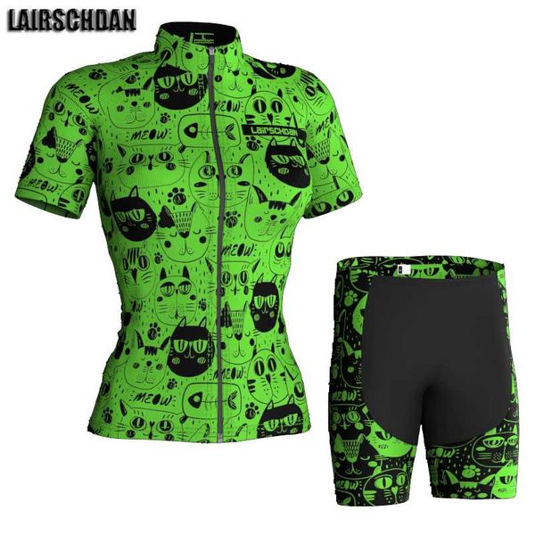 lairschdan 2021 cat short sleeve bike jersey women cycling shorts set quick dry mujer mtb suit outfit racing sets, Black;blue
lairschdan 2021 cat short sleeve bike jersey women cycling shorts set quick dry mujer mtb suit outfit racing sets, Black;blue