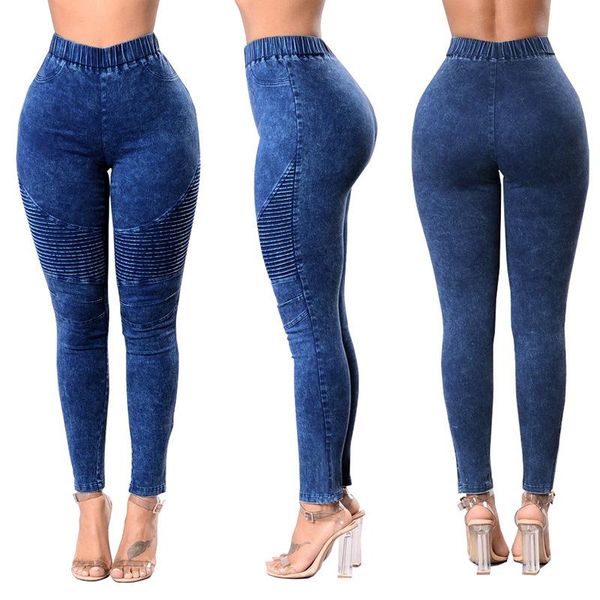 women's jeans winter skinny denim pencil pants women casual solid colors elastic high waist warm elasticity hip, Blue
women's jeans winter skinny denim pencil pants women casual solid colors elastic high waist warm elasticity hip, Blue