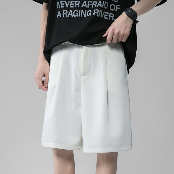 men's shorts summer suit men slim fashion business society mens dress korean loose straight solid color casual, White;black
men's shorts summer suit men slim fashion business society mens dress korean loose straight solid color casual, White;black