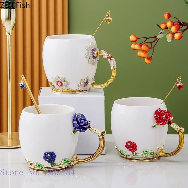 mugs creative ceramic enamel mug coffee cup flower teacup bring spoon modern style home breakfast milk gift box gifts for friends
mugs creative ceramic enamel mug coffee cup flower teacup bring spoon modern style home breakfast milk gift box gifts for friends