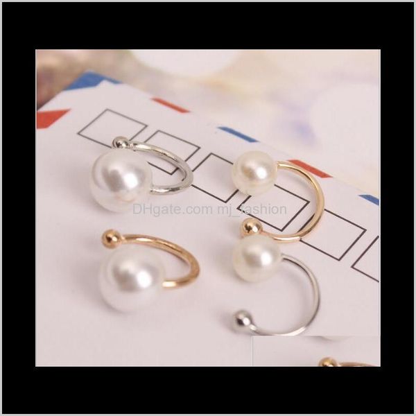clip-on & screw back jewelry vintage sier gold cuff fashion womens spring jewelry simple stylish simulated pearl non-pierced ear clip earrin, Silver
clip-on & screw back jewelry vintage sier gold cuff fashion womens spring jewelry simple stylish simulated pearl non-pierced ear clip earrin, Silver