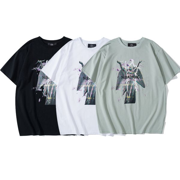 mens short sleeved niche clothes print t shirt clothing for women casual loose round neck couple wear 2 colors size m-2xl, White;black
mens short sleeved niche clothes print t shirt clothing for women casual loose round neck couple wear 2 colors size m-2xl, White;black