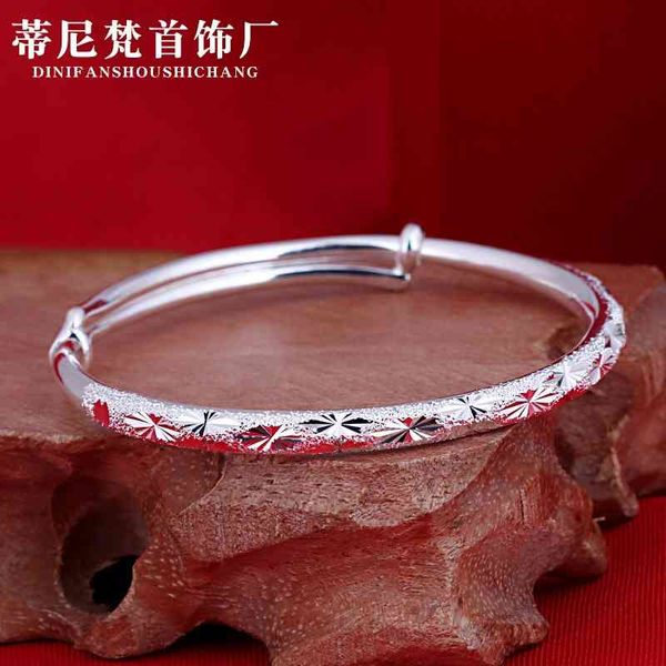 new fashion simple temperament adjustable s990 silver bracelet women's jewelry, Black
new fashion simple temperament adjustable s990 silver bracelet women's jewelry, Black