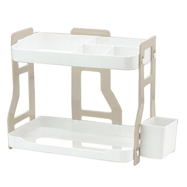 bathroom storage & organization household double-layer combination rack kitchen shelf plastic deskcosmetics organizer
bathroom storage & organization household double-layer combination rack kitchen shelf plastic deskcosmetics organizer