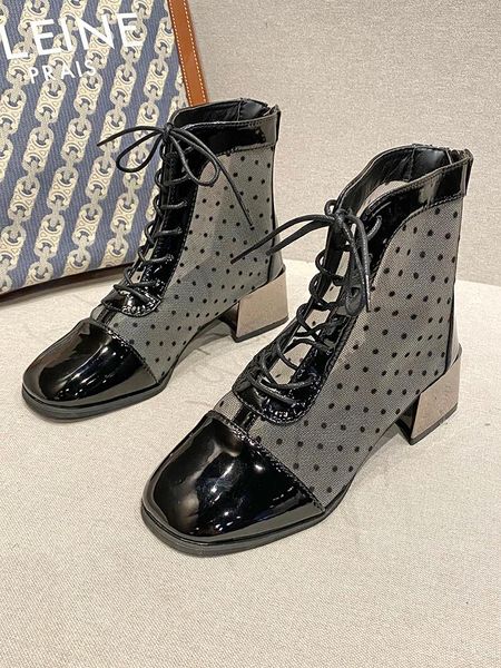 boots british fashion polka dot pattern zipper temperament ladies summer thin -selling high-heeled short-tube net boot, Black
boots british fashion polka dot pattern zipper temperament ladies summer thin -selling high-heeled short-tube net boot, Black
